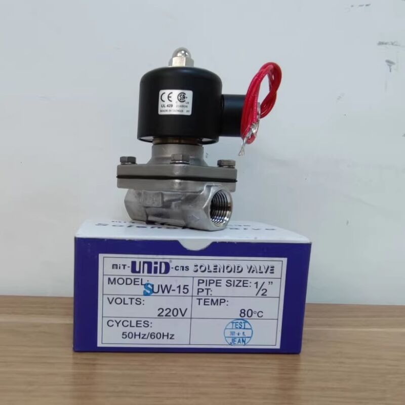 UNID SUW-50 katup uap, katup air, katup pneumatik, katup solenoid 2 inci DN50