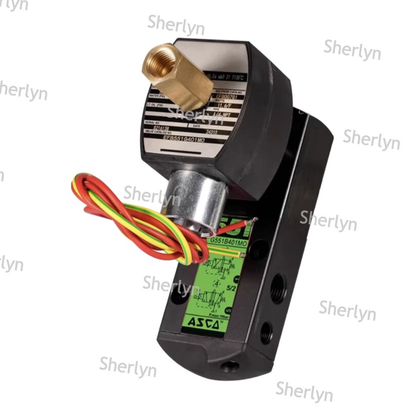 ASCO SCB320B174 katup elektromagnetik industri bahan tahan korosi kontrol proses kimiawi berlaku