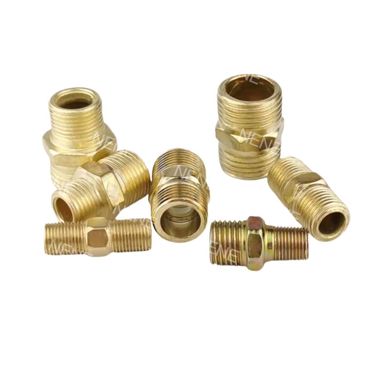 1/8" 1/4" Flat Mouth Union Reducing Adapter Connecting Fitting dengan spesifikasi yang berbeda di kedua ujung