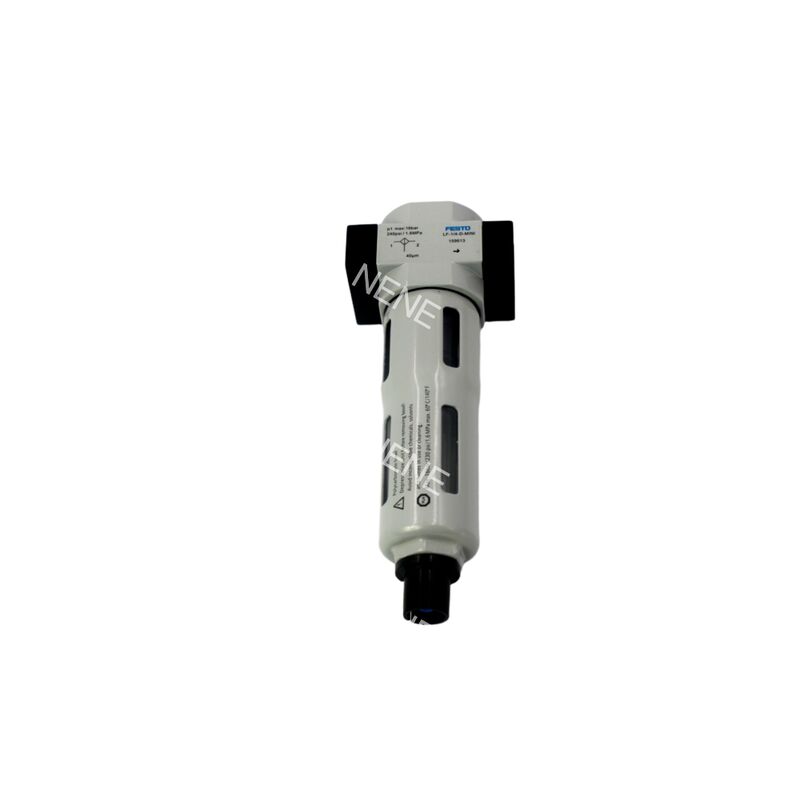Filter Saluran Udara Pneumatik Festo LF-1/8-D-MINI-A 159616 0.5-12 bar G1/8 Paduan Seng 40 Mikron Drain Otomatis Penuh untuk Unit FRL Ukuran Mini