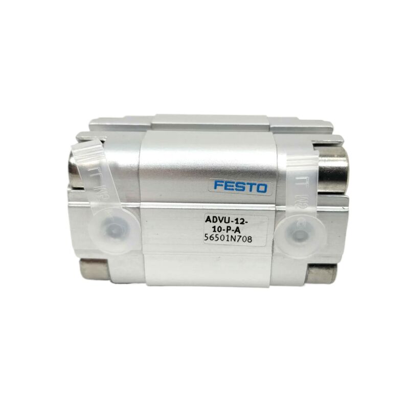 Produksi Semikonduktor Festo ADVU-16-25-P-A 156511 25mm Stroke Internal Thread Compact Air Cylinder 16mm Bore Double-Acting M5 Port Magnetic Ring ISO 6432