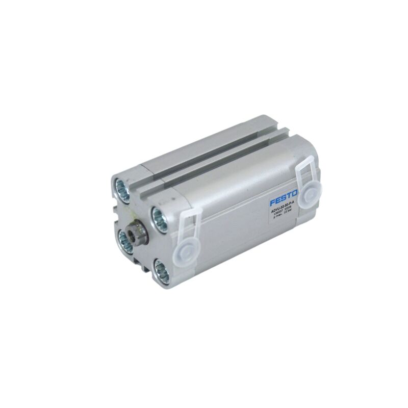 Pallet Stopping 20mm Bore x 20mm Stroke FESTO ADVU-20-20-P-A 156517 Benang Internal Aktuator Pneumatik Kompak Port M5 Aksi Ganda dengan Piston Magnetik ISO 6432