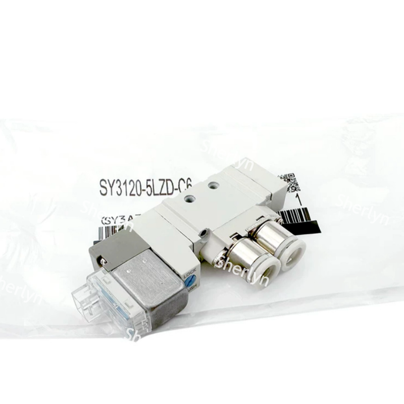 IP65 anti debu kompak katup solenoid udara SY3120-5LZD-C4 SMC DC24V diterapkan pada auto komponen inspeksi Jigs