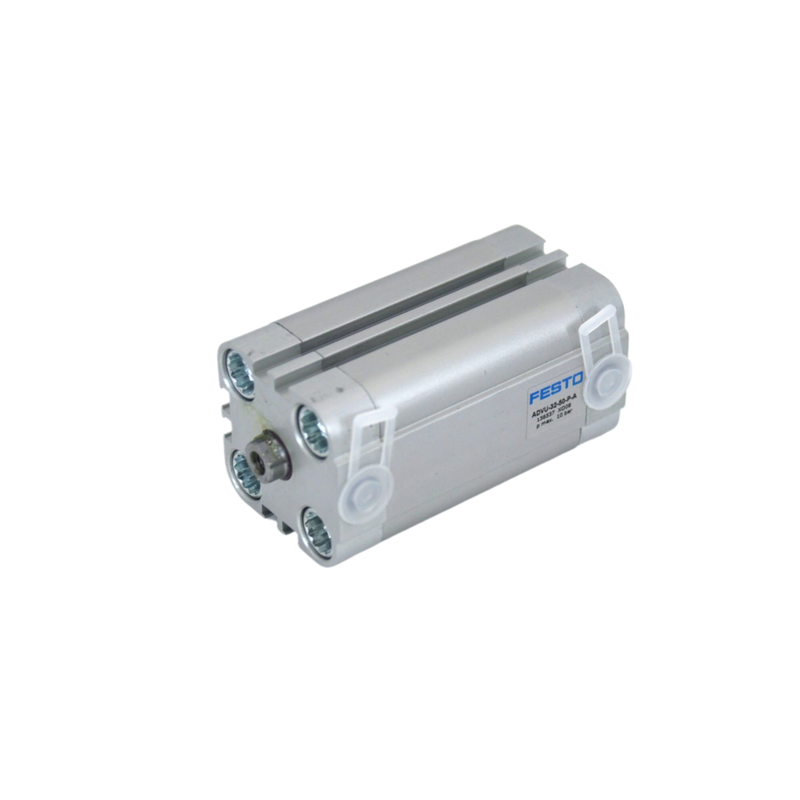 25mm Bore 5mm Stroke FESTO ADVU-25-5-P-A 156522 Benang Internal Silinder Linier Pneumatik Kompak untuk Bagian Penjepit Port M5 Piston Magnetik Aksi Ganda ISO 6432
