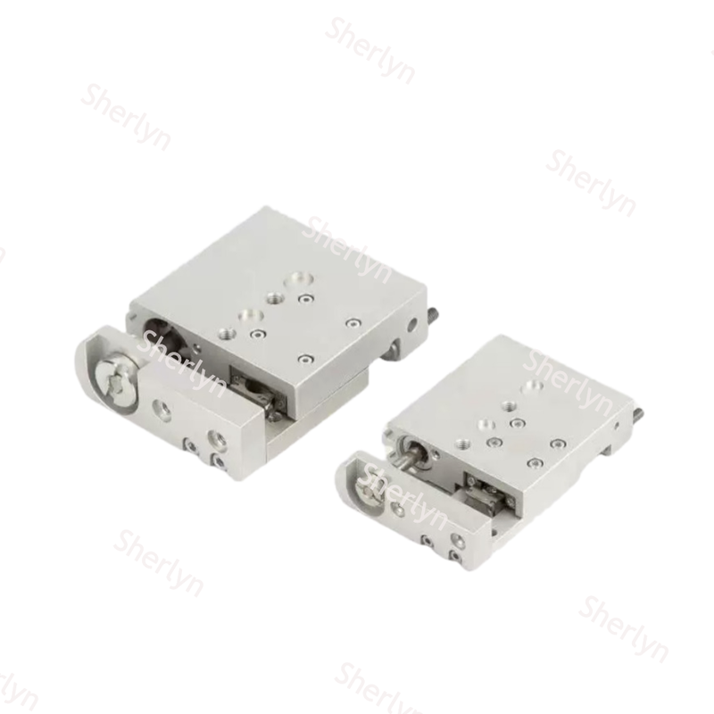 Space Optimized Mini Linear Drive FESTO SLF-10-30-P-A 170507, 10Bore 30Stroke Oksidasi Aluminium Ball Bearing Silinder Terpandu Dengan Bantal End Stop yang Dapat Disetel