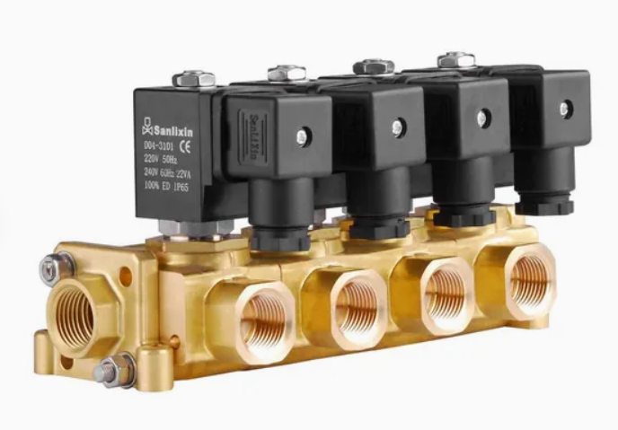 DC24V Katup Solenoid Pneumatik Badan Kuningan Steker FKM Sempurna untuk Aplikasi Otomasi Pneumatik Industri 137830