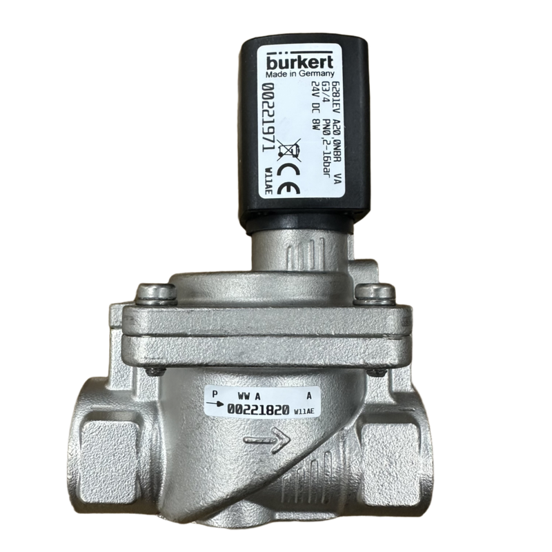 6281 Series Stainless Steel Pneumatic Solenoid Valve 2 Way Fungsi Klep yang Biasanya Tertutup Ukuran Pelabuhan G3/8 "Hingga G2" Ideal untuk Otomasi Pneumatik