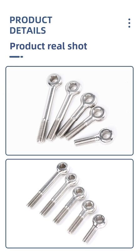 M12*40 M12 M12*90 Baja tahan karat 304 Half Thread Swing Bolt Baja tahan karat Swing Bolt Hardware pengikat tahan korosi untuk tugas berat