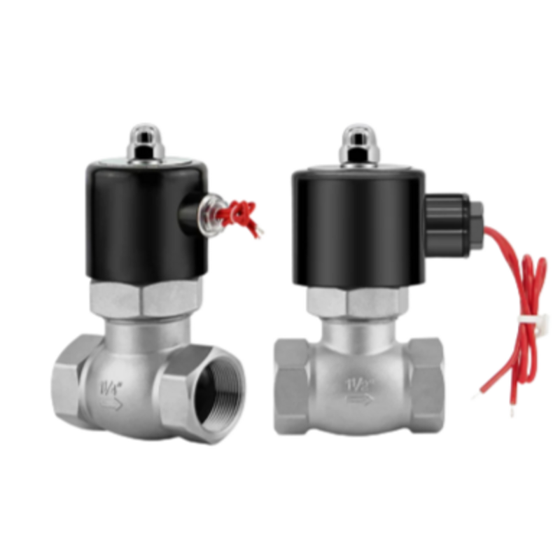 2L-10 Kisaran Tekanan 0,1 hingga 1,5 MPa Katup Solenoid Pneumatik dengan bahan PTFE Seal dan kisaran suhu -20°C hingga 185°C