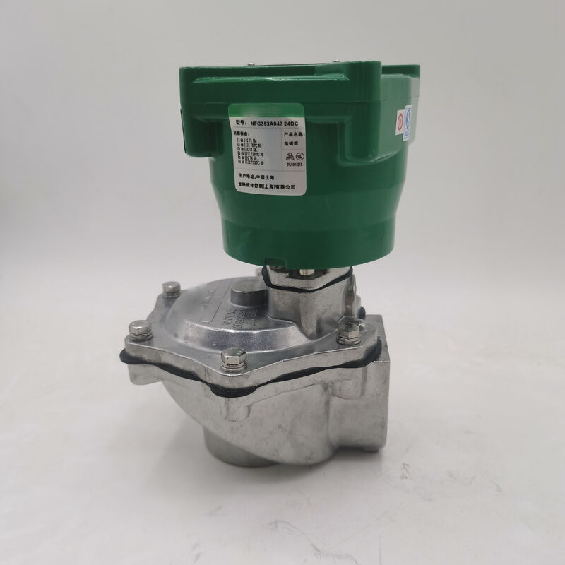 NFG353A047 Klep pulsa tahan ledakan 1 inci IP67 Rating Enclosure ASCO Solenoid Valve Dibangun untuk media fluida kryo Menyediakan gelombang keluar yang cukup untuk menggerakkan 4 adaptor