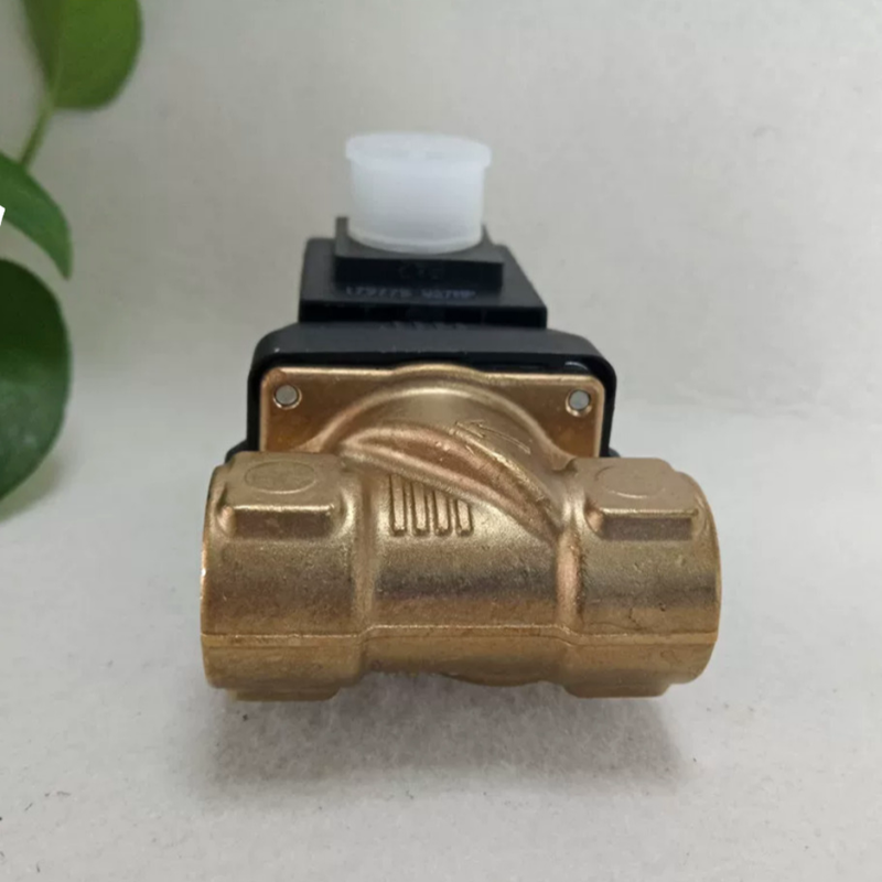 AC220V 8W Original Burkert 00221605 6213 NC Solenoid Valve, G1/2 Port 13 Orifice NBR Gasket, Brass Housing Mengoperasikan pada -10°C hingga 80°C 0-10bar
