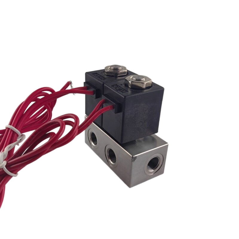 Katup Solenoid Pneumatik 1913BB252-S Dengan Ukuran Port 1/4 2 Arah Biasanya Terbuka Baja Tahan Karat 24VAC