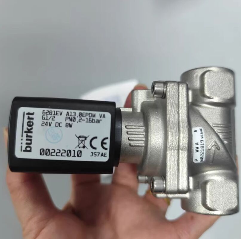 '00322529 '00322530 '00322531 Burkert Solenoid Valve Tipe 6281 G1/4 2/2 biasanya tertutup Baja tahan karat AC24V 8W