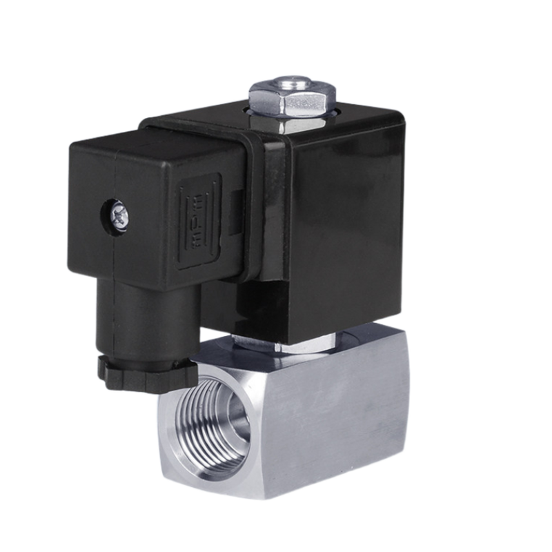 2 Way Valve Solenoid Pneumatik yang ditutup secara normal PTFE Material Segel 25mm Ukuran Lubang 1 "Ukuran Port Tekanan 6 hingga 120 Bar 24VAC