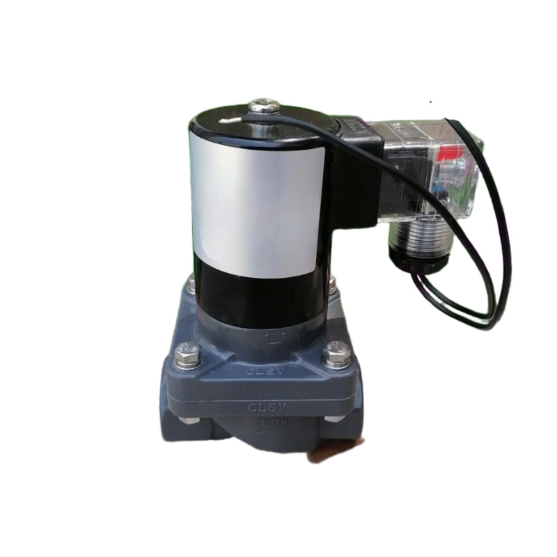 Bahan badan UPVC Pneumatic Solenoid Valve FF1U50B50 Cocok untuk media kerja kimia