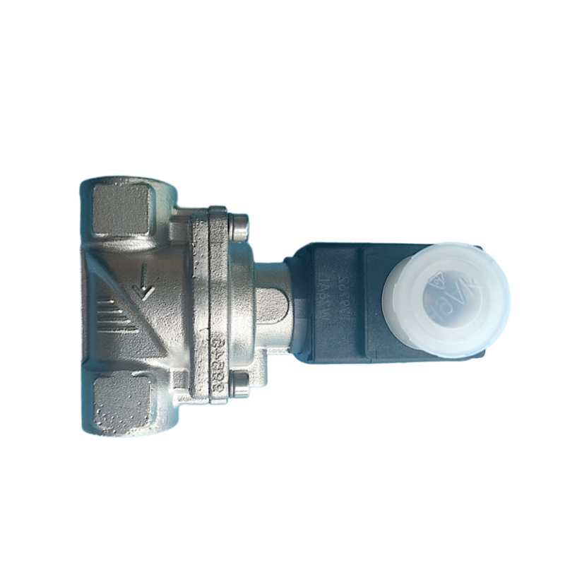 Katup Solenoid Diafragma Servo NC 2/2 Arah Burkert Seri 6281 Dilengkapi Override Manual Port G1/4 G3/8 Segel FKM Tahan Panas Rumah Baja Tahan Karat Lubang 10mm 00323894 00323968 00323971 00323972