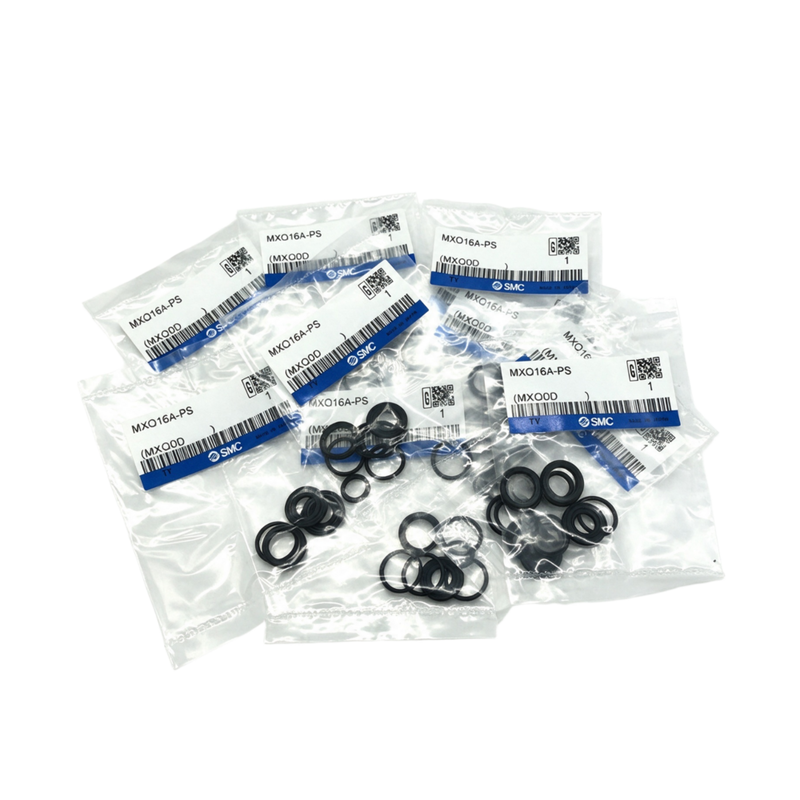 Kit Segel Servis Meja Geser Pneumatik SMC MXQ8‑PS Komponen Penyegelan Tahan Aus untuk Perbaikan Kebocoran Udara dan Perombakan Silinder Geser Linier Lubang Kecil Aksi Ganda