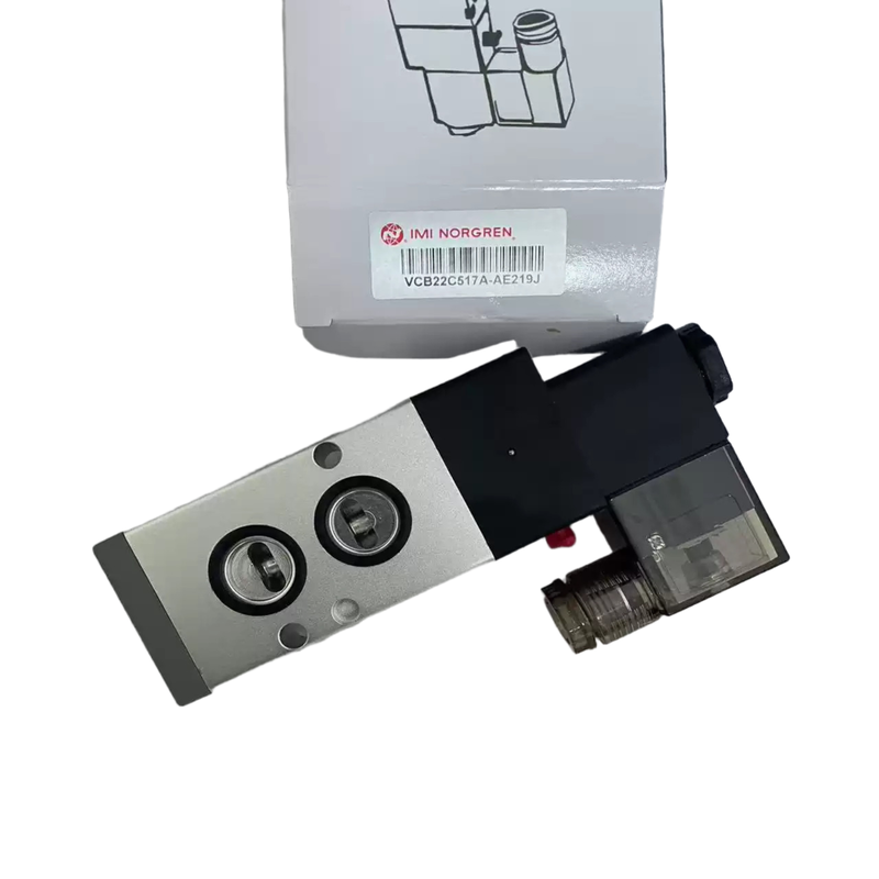 Katup Solenoid Terpasang NAMUR IMI NORGREN VCB22C517A-AE219J G1/4 AC220V 5/2 Katup Kontrol Arah Pneumatik Tunggal untuk Aktuator