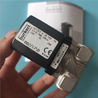 6213 Tipe G3/8 2/2 Normal Tertutup 00221758 00221759 00221761 Baja Tahan Karat Burkert