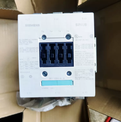 3RT1054-6AF36 Kontaktor kumparan AC DC 25 sampai 60 derajat Celsius dengan kumparan universal yang dirancang untuk beralih listrik dalam kontrol dan otomatisasi motor
