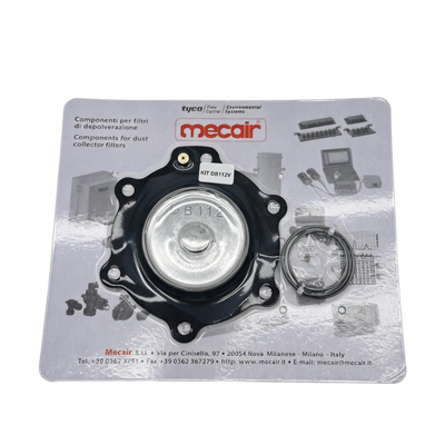 Kompleks Diafragma Spring Assembly DB112 FKM Rubber Sealing Kit Aftermarket Spare Component For Mecair Dust Removal Solenoid Pulse Valve Maintenance Compatible Valve VNP/VEM212, VNP/VEM312,VNP/VEM412