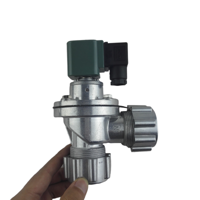 DMF-ZM-20 3/4″ Katup Pulsa Tipe Mur Sudut Kanan untuk Baghouse Pengumpul Debu – Badan Aluminium, Diafragma NBR