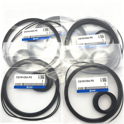 SMC Pneumatic Cylinder Service Pack CS1/CS2‐160A‐PS Bagian penyegelan tahan lama Mengganti segel yang usang untuk menjaga silinder beban berat bekerja stabil dalam produksi