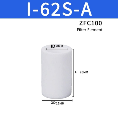 Elemen Pengganti Kartrid Filter Vakum SMC ZFC100 Kehilangan Tekanan Diferensial Rendah Kompatibel Udara Nitrogen Medium Untuk Pemeliharaan Pneumatik Ejektor Vakum Otomatisasi