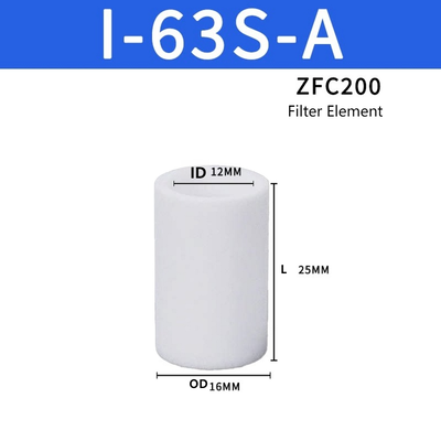 SMC ZFC200 ZFC300 ZFC Series In‐Line Suction Filter Element Kapasitas Penampung Kotoran Tinggi Blok Serpihan halus Kurangi fluktuasi vakum untuk peralatan pick and place industri terus menerus